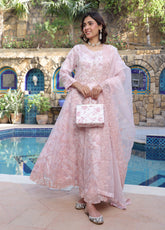 Ballerina By Schick Luxury Embroidered Organza 3 Piece Semi Stitched Suit SDH25BV2 ATHE-01